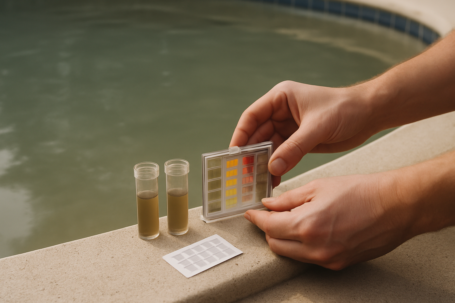 Illustrates the baseline chemistry testing step that precedes any chemical treatment in the post-wildfire recovery proto