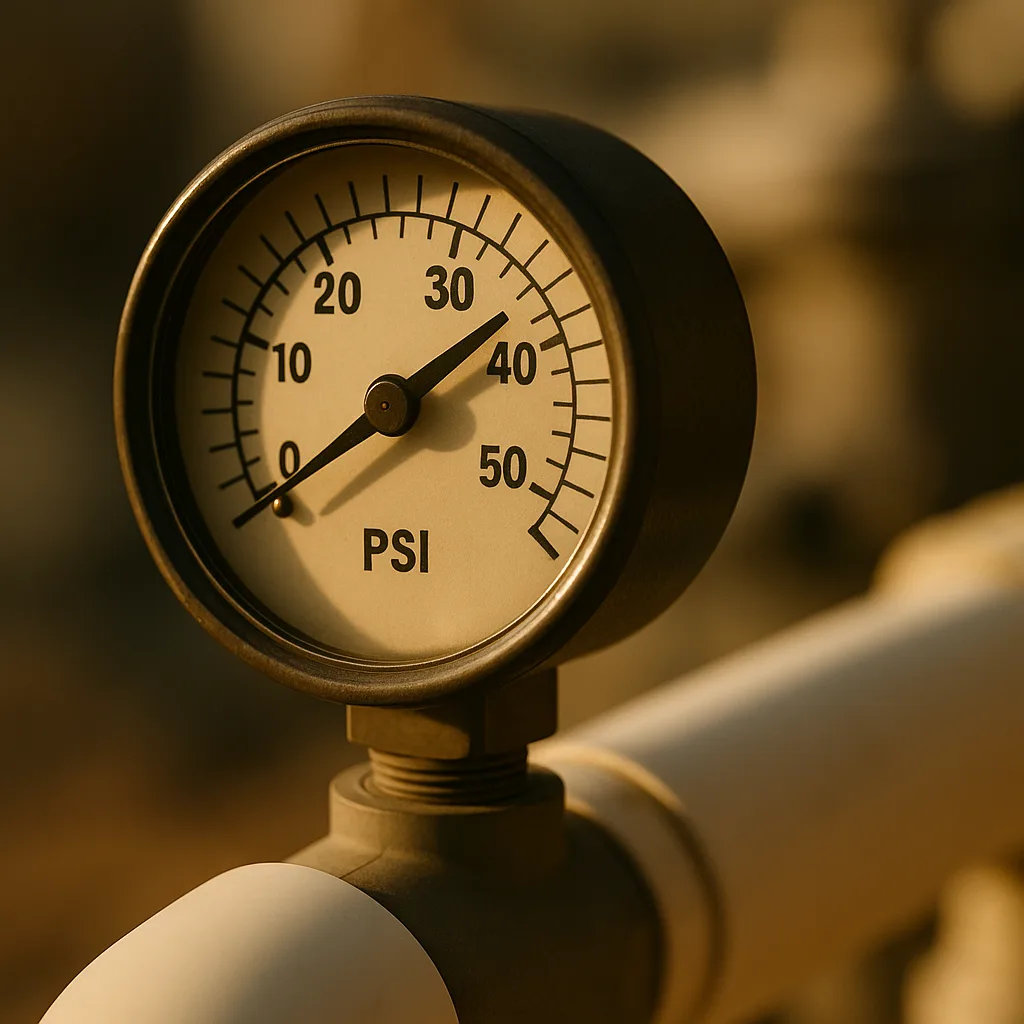 Isolates the pressure gauge as a diagnostic tool, perfectly matching the copy's instruction to learn and track the basel