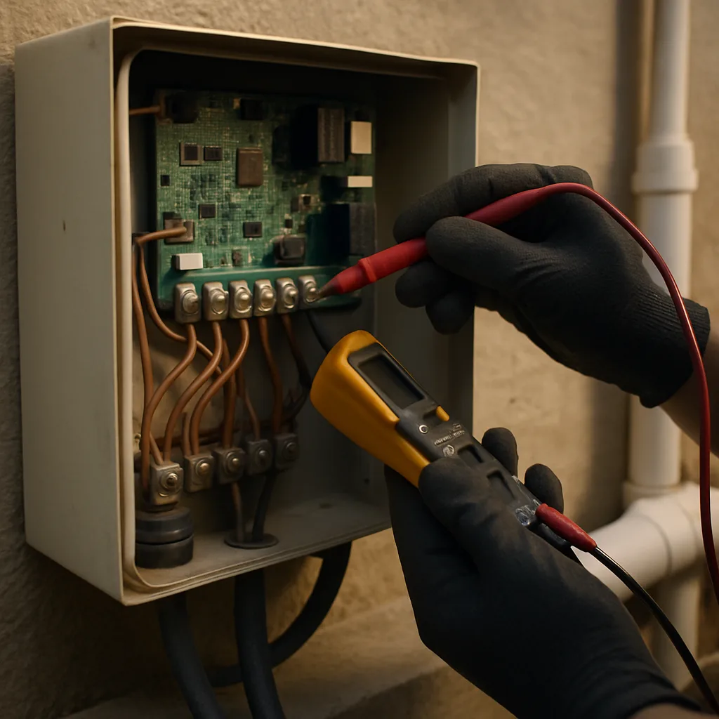Conveys the precise electrical diagnostic work described for electric heater element and wiring failures.